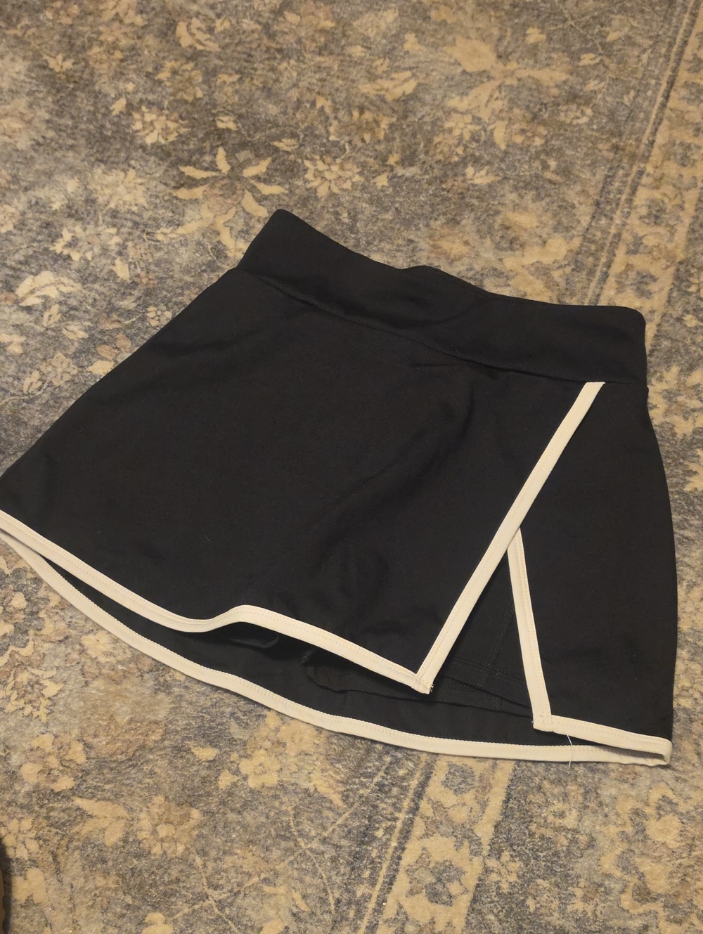 PacSun Black Skort with White Trim